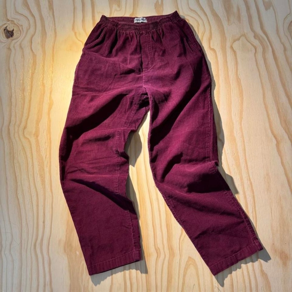 Cabin creek vintage corduroy burgundy pants